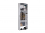 Шкаф двухдверный с антресолью Баско К1 белое дерево