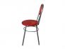 Стул №1 ДХ-7 с мягкой спинкой обивка красный