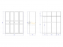Шкаф 4-х дверный Фрея с зеркальными дверями