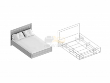 Кровать 1,4  без основания
