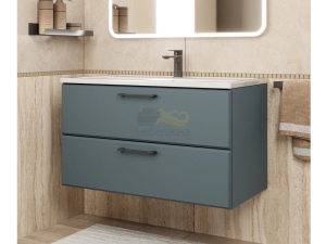 Тумба с раковиной Uperwood Foster серый графит 90 см