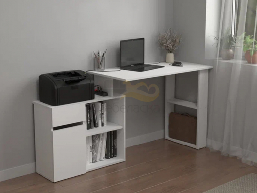 Стол письменный с тумбой арт. 231 белый
