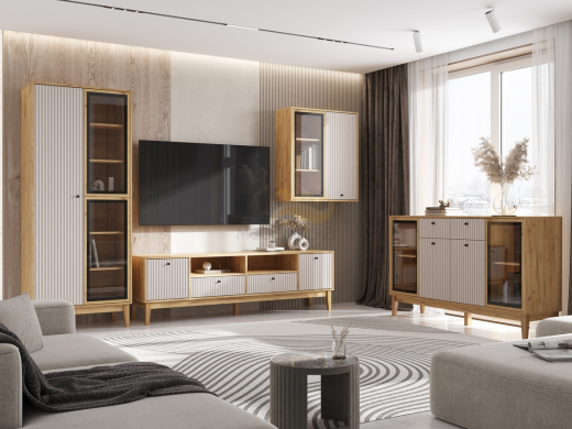 Гостиная Оливия рамка AGT Кашемир, Дуб Крафт